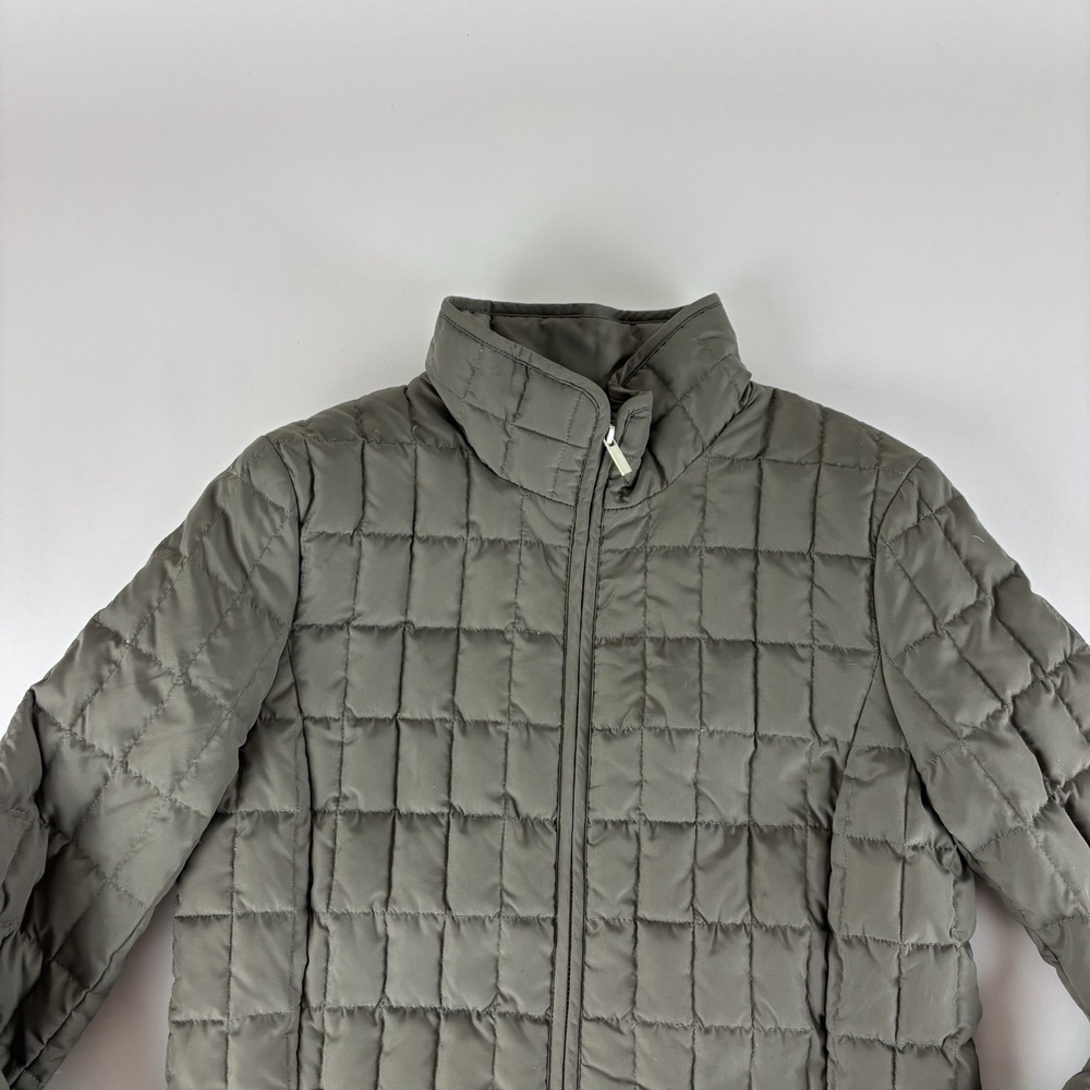 J. Crew Women's Olive Green Quilted‎ Down Filled Jacket Womens XS - Picture 4 of 13